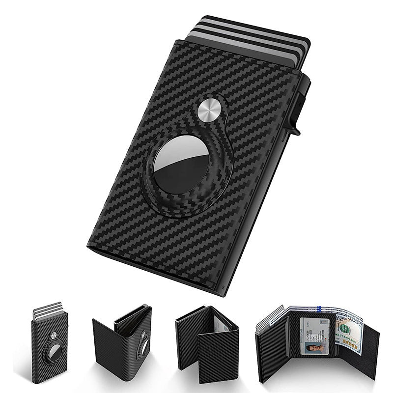 Trackable Wallet & Card Holder Carbon Fiber